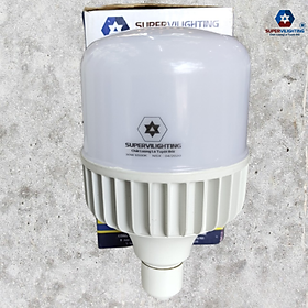 Bóng Đèn led siêu sáng nhôm nhựa 10W 20W 30W 40W 50W SuperVilighting tiết Kiệm Điện chính hãng