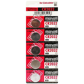 Vỉ 5 Pin Đồng Tiền Maxell 2032