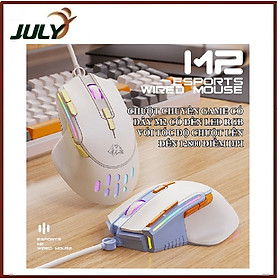 Mua CHUỘT CHƠI GAME CÓ DÂY M2 TRANG BỊ 9 NÚT BẤM TIỆN LỢI KÈM THEO ĐÈN LED RGB VỚI TỐC ĐỘ CHUỘT LÊN ĐẾN 12800DPI - JL