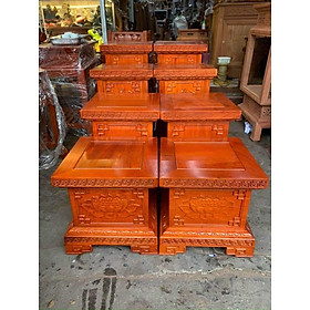 Mua Đế Vuông   Đôn vuông triện Sen viền gấm gỗ Hương đá kích thước Mặt 20 -25 -30 -35- 40 cao 20 cm trang trí nhà cửa