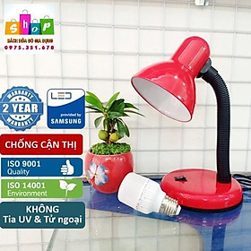 Mua Đèn bàn học sinh CHỐNG CẬN THỊ màu đỏ màu xanh + TẶNG KÈM BÓNG