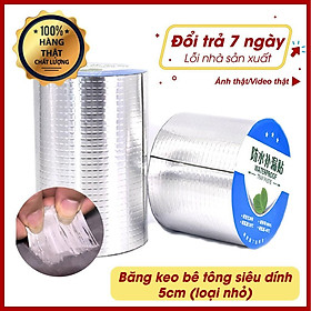 Băng keo bê tông, vết thủng, tủ kính siêu dính loại 5cm