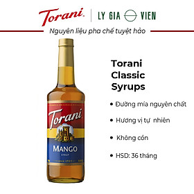 Siro pha chế vị xoài torani mango syrup 750ml mỹ nguyên liệu pha chế trà và soda