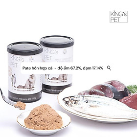 pate king s pet 400gr dành cho chó mèo  vị gà và cá ngừ, cá hồi, giò heo