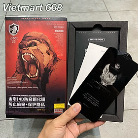 Kính Cường Lực Chống Nhìn Trộm KingKong Dành Cho iPhone - Full Hộp - Dán Full Màn - Hàng Chính Hãng  - 6.5 INCH-XSMAX/11PRM
