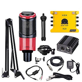 Mua Combo livestream thu âm karaoke cao cấp micro K320 sound card XOX K10 Jubilee bảo hành 12th