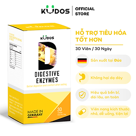 Viên nén Thực phẩm bảo vệ sức khỏe KUDOS DIGESTIVE ENZYMES (Hộp 30 Viên)