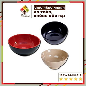 Tô nhựa ăn cơm Melamine -BEHOME- 3 Màu - Chịu nhiệt độ cao - Bát ăn cơm cao cấp Hàn Quốc
