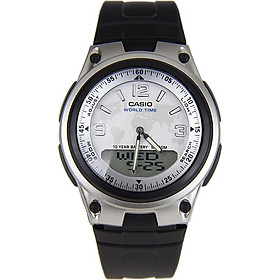 Đồng Hồ Nam Dây Thép Không Gỉ Casio AW-80-7A2VDF - Đen