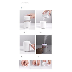 Humidifier Essential Oil Diffuser for Bedroom Baby Room Gray