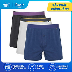 Combo 3 quần đùi thun nam mặc nhà iBasic SHM003