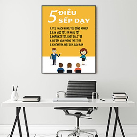 Mua Tranh động lực 5 điều sếp dạy-Model: AZ1-0308