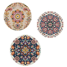 Thảm tròn Bohemian kích thước 80cm phù hợp cho mọi khoong gian nhà
