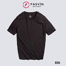  Áo thun nam Fasvin TS20218.HN ngắn tay không cổ vải cotton