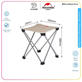 Ghế Xếp Dã Ngoại Mini Naturehike NH20JJ019- 25x25x28cm Hợp Kim Nhôm Siêu Nhẹ
