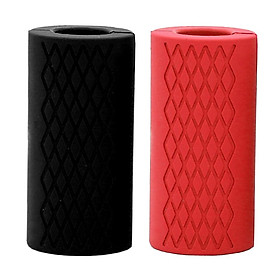 2 Thick Fat Barbell Grips Gym Arm Wrap Bar Dumbbell Grips Hand Bar Grip Training