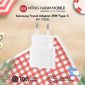 Cốc Sạc Samsung Travel Adapter 25W Type C EP-T2510 - Hàng Chính Hãng
