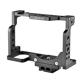 Andoer C15-A Camera Cage Aluminum Alloy with Cold Shoe Mount Compatible with Nikon Z6/Z7 DSLR Camera