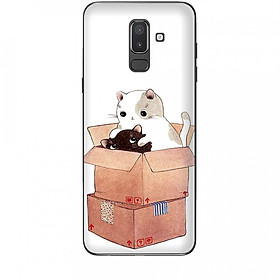 Ốp lưng dành cho điện thoại  SAMSUNG GALAXY J8 2018 Mèo Con Dễ Thương