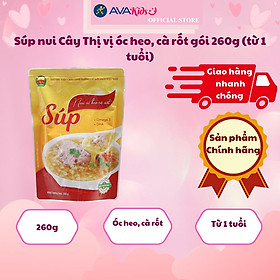 Súp nui Cây Thị vị óc heo, cà rốt gói 260g (từ 1 tuổi)