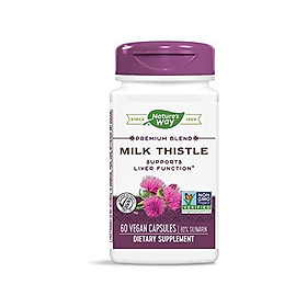Nature's Way Standardized Milk Thistle; 80% Silymarin per serving; TRU-ID Certified; Non-GMO Project Verified; Vegetarian; 120 Vegetarian Capsules.