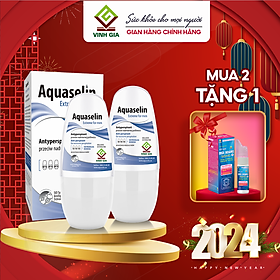 Combo 2 Hộp Lăn Khử Mùi AQUASELIN Extreme For Men Không Gây Ố Vàng Áo, Giảm Mồ Hôi Hiệu Quả Hộp 50ml