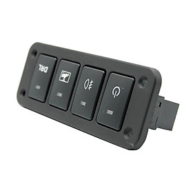 4 Gang Fog Driving Recorder Light Switch with White Light Panel for Toyota