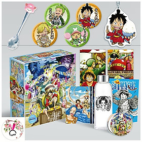 Nơi bán Hộp quà to One Piece: Stampede Đảo hải tặc có bookmark postcard huy hiệu ảnh dán ảnh thẻ poster tặng hình thiết kế Blue Vcone - Giá Từ -1đ