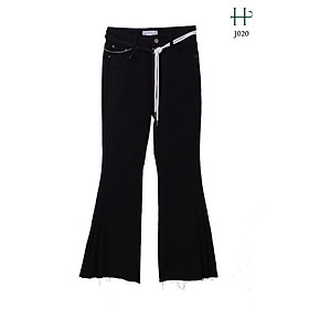 Quần Jeans ống rộng -J20 - Đen, Đen