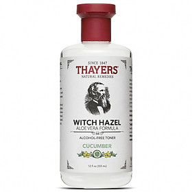 Nước hoa hồng không cồn THAYERS hương dưa chuột 355ml