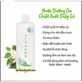 Nước Hoa Hồng Diếp Cá Giúp Cân Bằng Da Dokudami Nội Địa Nhật Bản 500ml