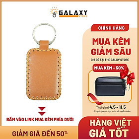 Móc Khóa Da Bò Thật Handmade Galaxy Store Móc Chìa Khóa Xe GMK01 (5 x 3.5 cm) - Hàng Chính Hãng