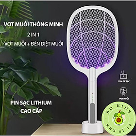 Mua Vợt muỗi tự động kiêm đèn bắt muỗi 2 in 1 tự động sạc tích điện  vợt bắt muỗi thông minh cao cấp để bàn