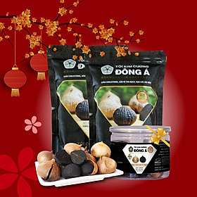 Combo 2 Túi Tỏi đen Kim cương Đông Á 500g + Tặng 01 Hộp Tỏi đen 100g