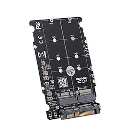 M.2 NGFF SSD(Key M) Key B SSD to U.2 SFF-8639 Adapter Card Converter SATA Interface is Not Supported