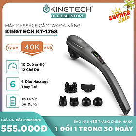 Máy Massage Cầm Tay Đa Năng Cao Cấp KINGTECH - Mát Xa Chuyên Sâu Cho Cổ, Vai Gáy, Bụng, Lưng, Cánh Tay, Chân - Giảm Đau Mỏi Toàn Thân Cho Dân Văn Phòng, Gymer, Người Già, Người Lao Động Nặng - Món Quà Tuyệt Vời Cho Ông Bà, Bố Mẹ - Hàng Chính Hãng
