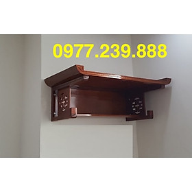 bàn thờ treo thọ cuốn gỗ sồi 81cm