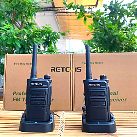 Mua Combo 2 bộ đàm Retevis R6 siêu nhỏ  âm thanh siêu êm - Hàng chính hãng ( Tặng kèm tai nghe)