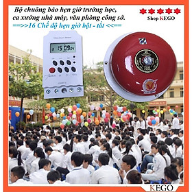 Mua Bộ Chuông Báo Hẹn Giờ Ra Vào Cơ Quan  Trường Học  nhà xưởng. Có thể cài 32 lần chuông reo trong ngày