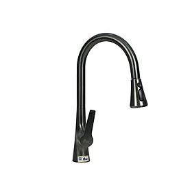 Mua Vòi rửa nóng lạnh cao cấp xoay 360 dây rút đồng mạ PVD màu xám Juno sofa Teady VCCT-1990