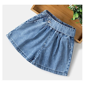 Quần short jean lưng cách điệu 3-12T