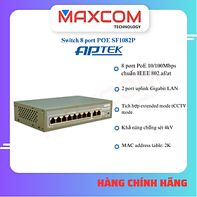 Mua Switch APTEK SF1082P 8 port POE Unmanaged - Hàng chính hãng