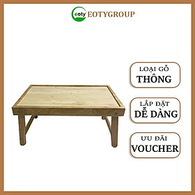 Mua Bàn gỗ đa năng chân xếp 50cm  bàn học  bàn ăn  bàn làm việc ngồi bệt gấp gọn - Bàn gỗ gấp gọn Eotygroup