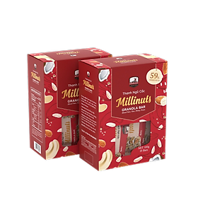 Thanh ngũ cốc dinh dưỡng Granola Bar Millinuts Eat Clean