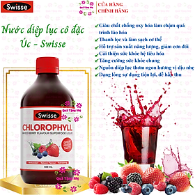 Nước diệp lục cô đặc Úc Swisse Chlorophyll hỗ trợ làm chậm quá trình lão hóa, cải thiện sức khỏe da, tăng cường sức khỏe chung - QuaTangMe Extaste