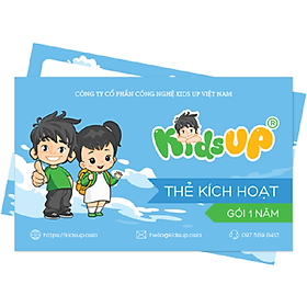 [E-Voucher]-KidsUP - Montessori online - Gói học 1 NĂM & Gói TRỌN ĐỜI