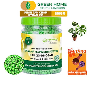 Mua Phân tan chậm Rynan 230  chai 150gr  chuyên kiểng lá  dưỡng lá xanh  sinh trưởng khoẻ |Greenhome