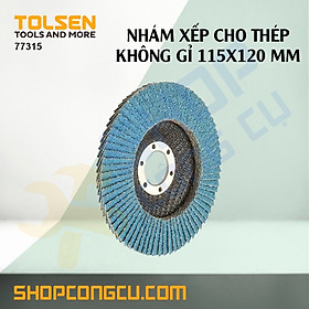 Mua Nhám xếp cho thép không gỉ 115mmx120 Tolsen 77315