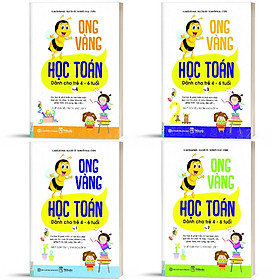 Combo Trọn Bộ 4 Cuốn Ong Vàng Học Toán Dành Cho Trẻ 4 – 6 Tuổi – Chìa Khóa Vàng Khai Sáng Tư Duy