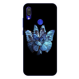 Ốp lưng dành cho điện thoại Xiaomi Redmi Note 7 hình Bướm Xanh - Hàng chính hãng